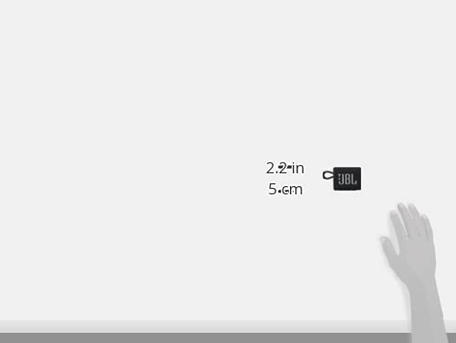 JBL GO 3 size graphic showing 2.2 in (5.1 cm) measurement