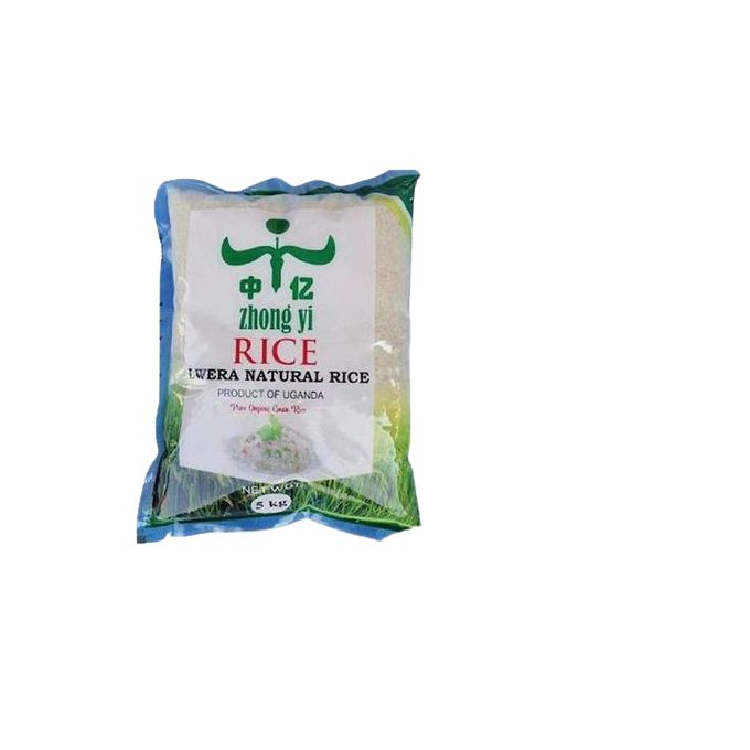 Natural rice 5 kg bag by Zhong YI, clear front label with Chinese and English text
