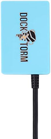DKZ Hub USB port expander, blue with built-in USB connector