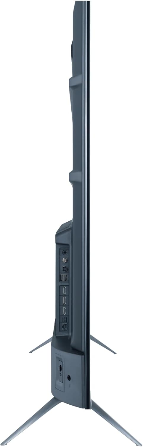 Sharp 55-inch TV side profile with stand legs