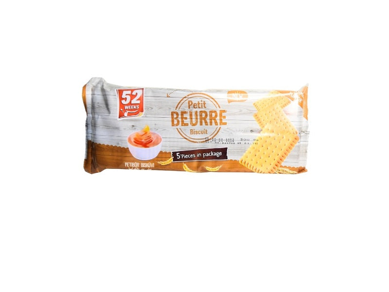 52 Weeks Petit BEURRE biscuit pack, 5 pieces, caramel flavor, 300 g