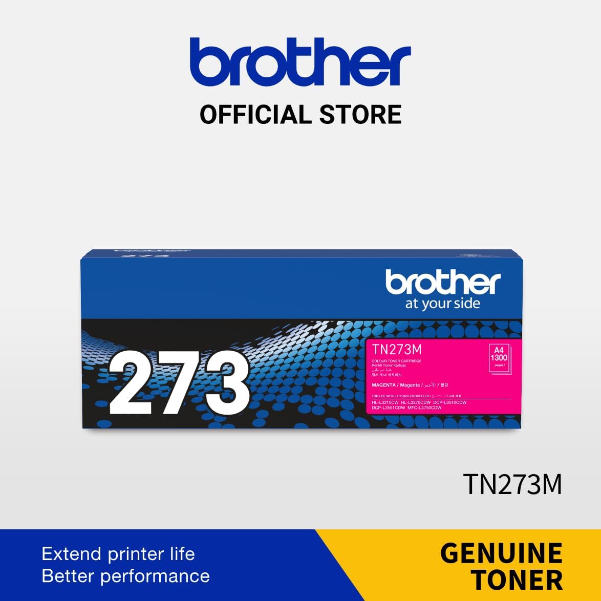 Brother TN273M magenta toner cartridge box with product label
