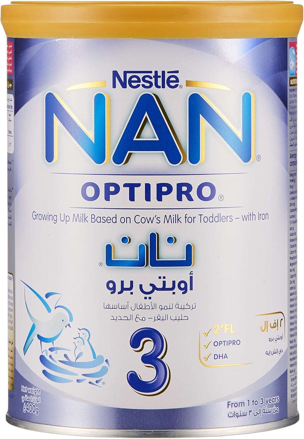 Nestle NAN Optipro growing up milk tin, 400g