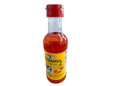 Akabanga chili oil bottle with red cap, 100 ml