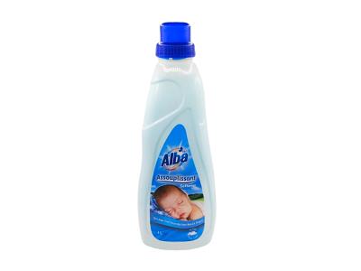 Alba liquid detergent bottle with blue cap for color-safe washing
