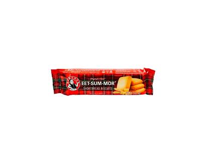 Bakers Eet-Sum-Mor 80g biscuit snacks, red plaid packaged bar