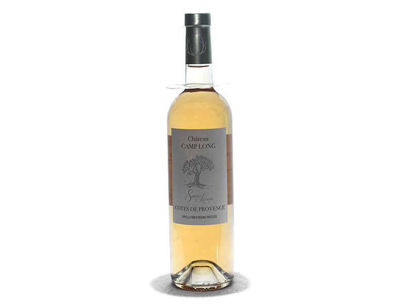 750 ml wine bottle with dark cap and golden liquid, front label with tree graphic
