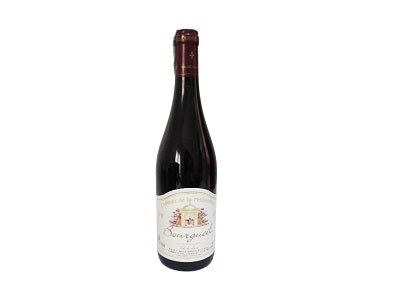Chateau la philberdiere wine bottle 750ml, dark glass with front label