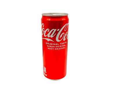 Coca-Cola 330 ml red soda can with logo and pull-tab lid
