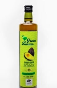 Avocado oil bottle with green label, extra virgin, 500 ml