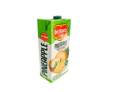 Del Monte pineapple juice blend carton, 1 L, green cap