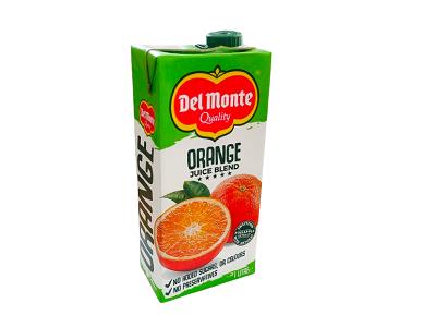 Del Monte orange juice blend carton, 1 L, green cap