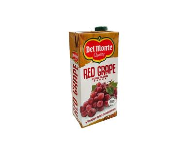 Del Monte red grape juice carton, 1 L, green cap