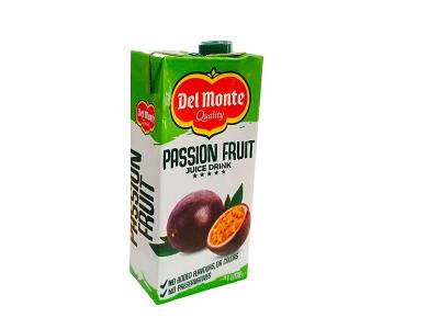 Del Monte passion fruit juice drink carton, 1 L, green cap
