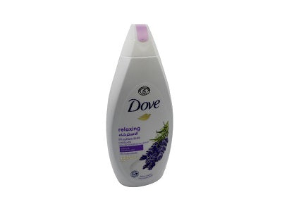 Dove relaxing lavender body wash bottle, 500 ml