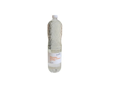 1.5 L everyday vinegar bottle with white cap and front label