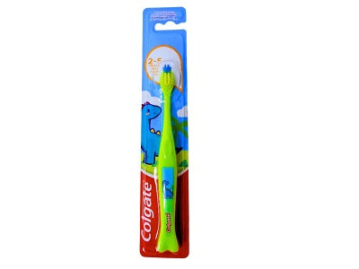 Colgate kids soft toothbrush with 2+ bristles, in blister pack