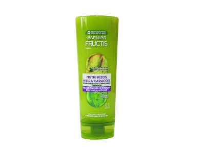 Garnier Fructis hair conditioner bottle, green cap and green tube