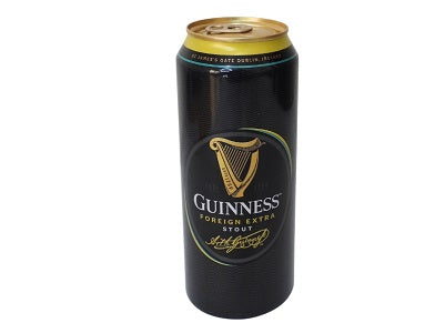 Guinness Foreign Extra beer can, 500 ml, black with gold label