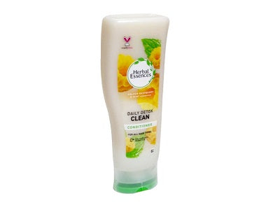 Herbal Essences detox conditioner bottle, white with green cap, 400 ml