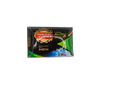 Men's bath soap bar pack, dark green with Burst branding