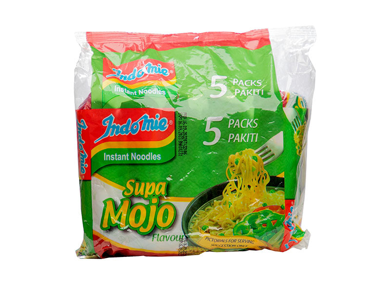 Indomie Supa Moja instant noodles multipack, 5 packs, green package