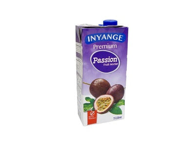 1L passion fruit nectar carton by INYANGE, blue cap