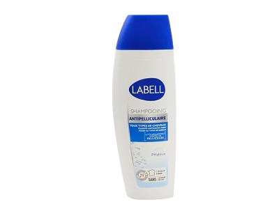 Labell shampoo bottle, 300 ml, blue cap, for normal hair