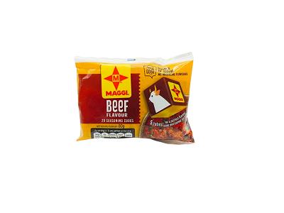 Maggi beef flavor seasoning cubes pouch, 20 pcs, 80g