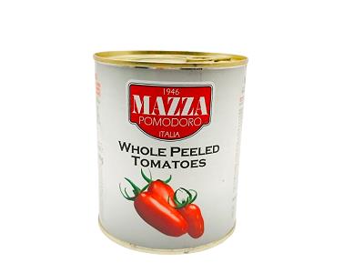 Mazza Whole Peeled Tomatoes in metal can with golden lid