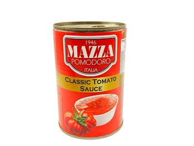 Mazza Classic Tomato Sauce in metal can with gold lid