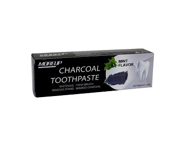 Charcoal toothpaste box with mint flavor, Moreup, 120g
