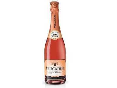 Muscador Cépage Muscat rosé sparkling wine bottle