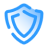 Shipping protection shield with checkmark