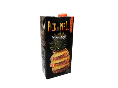 Pick N Peel Pineapple juice carton with orange cap