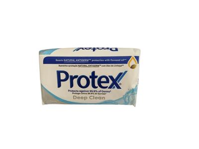 Protex Deep Clean soap bar pack, blue and cream branding