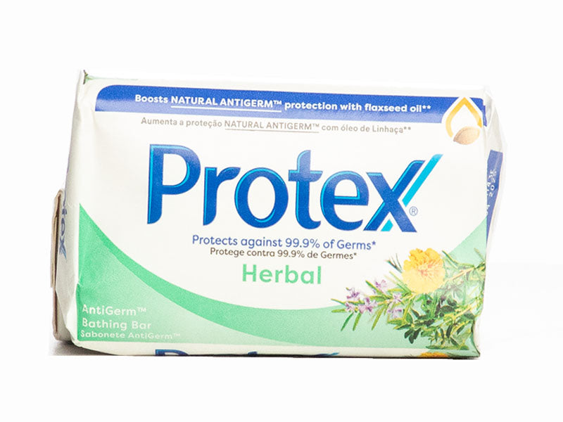 Protex Herbal soap bar pack, green herbal graphic and blue label