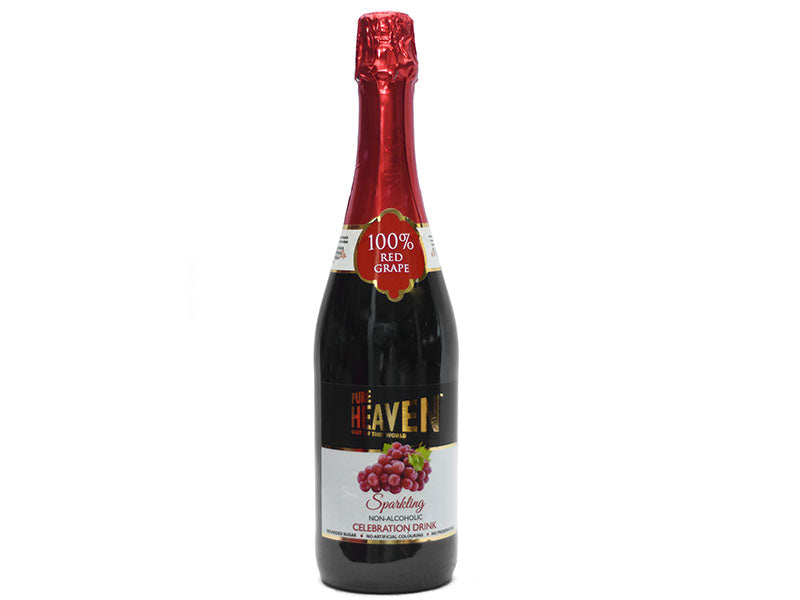 750 ml sparkling red grape celebratory drink bottle with foil top