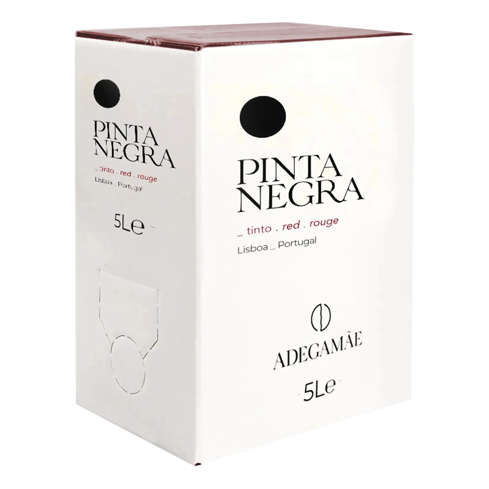 5L Pinta Negra red wine box carton