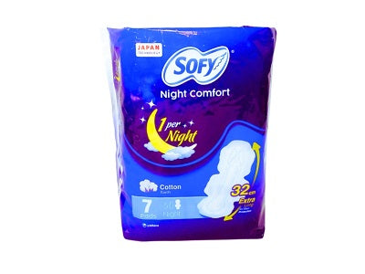Night comfort lady pads, cotton, 7-pack, blue package