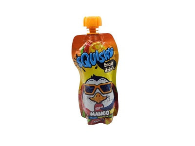 Squishy fruit drink mango 200ml pouch with orange cap