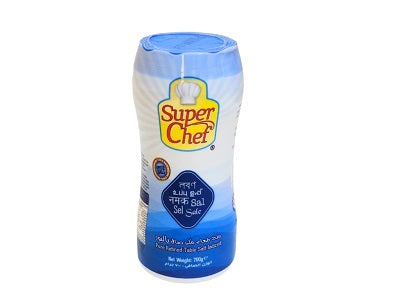 Super Chef salt seasoning, 700 g cylindrical container with blue cap
