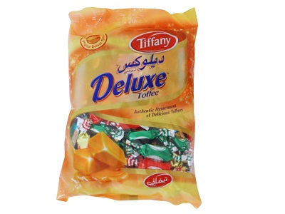 Tiffany Deluxe toffee candy bag with colorful wrapped pieces inside