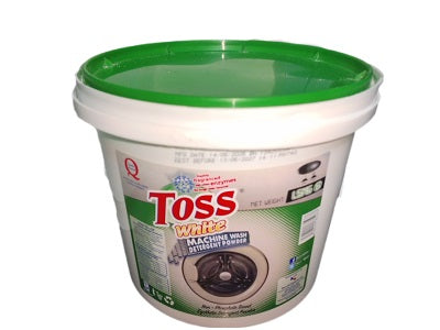 Toss machine-wash detergent powder bucket, green lid, 1.5 kg
