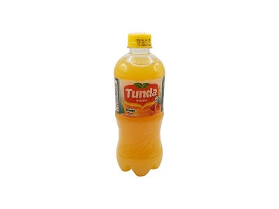 Tunda mango juice bottle with flip-top cap, 500 ml, amber mango drink