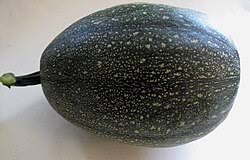 Dark speckled oval fruit