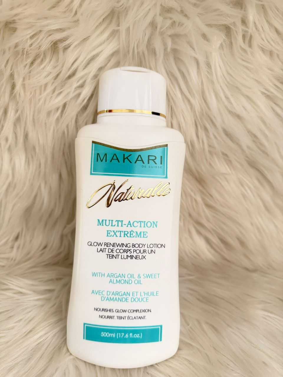Makari Naturalle multi-action glow renewing body lotion bottle, 500ml