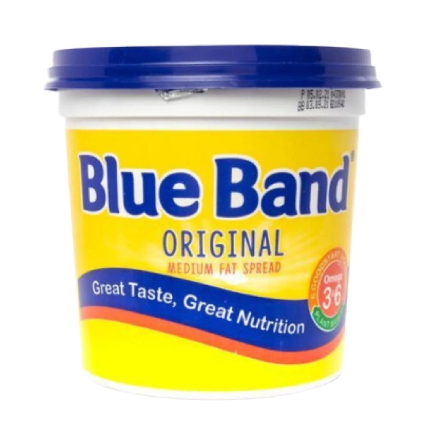 Blue Band Original spread tub with yellow container and blue lid