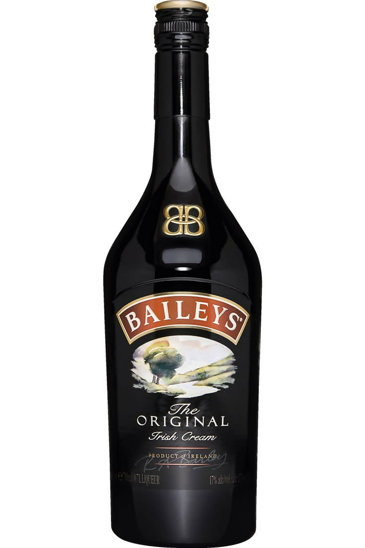 Baileys Original Irish Cream 1L bottle with black label and gold BAILEYS logo