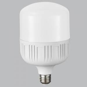 Perle LED T-bulb with white lamp body and screw base, 38 W